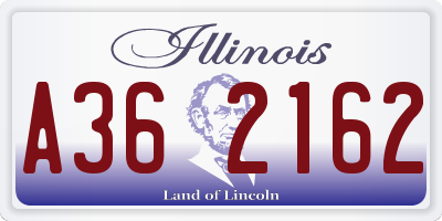 IL license plate A362162