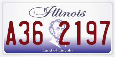 IL license plate A362197
