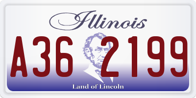 IL license plate A362199