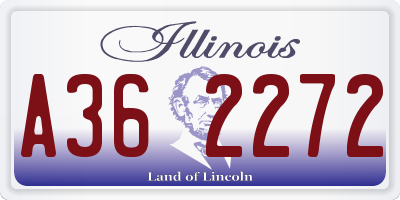 IL license plate A362272