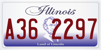IL license plate A362297