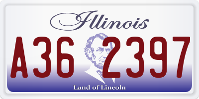 IL license plate A362397