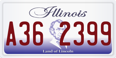IL license plate A362399