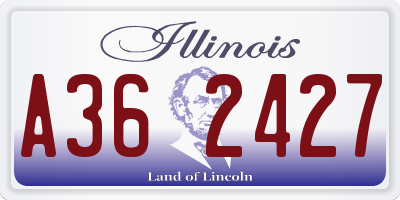 IL license plate A362427