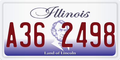 IL license plate A362498