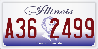 IL license plate A362499