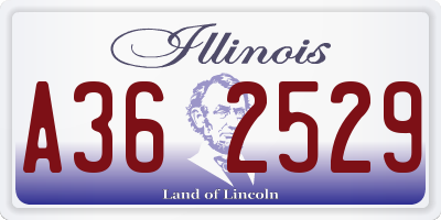 IL license plate A362529