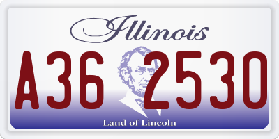 IL license plate A362530
