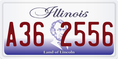 IL license plate A362556