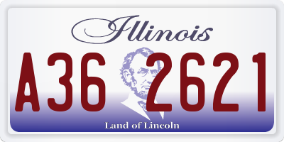 IL license plate A362621