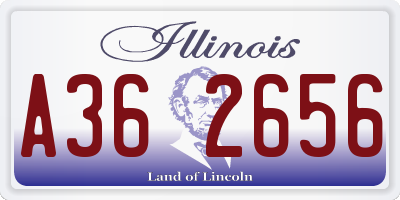 IL license plate A362656