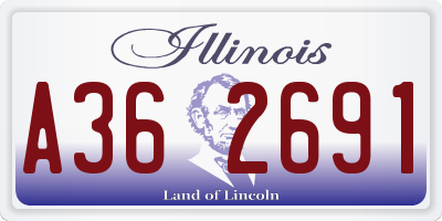 IL license plate A362691