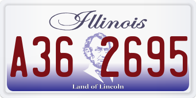 IL license plate A362695
