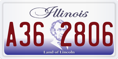 IL license plate A362806