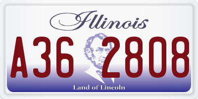 IL license plate A362808
