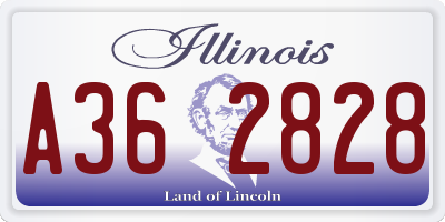 IL license plate A362828