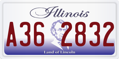 IL license plate A362832