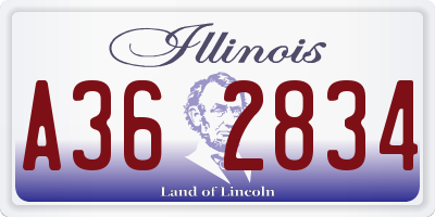 IL license plate A362834