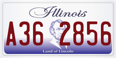 IL license plate A362856