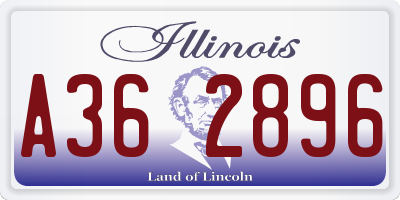 IL license plate A362896