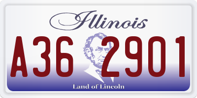 IL license plate A362901