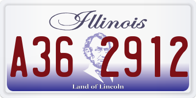 IL license plate A362912