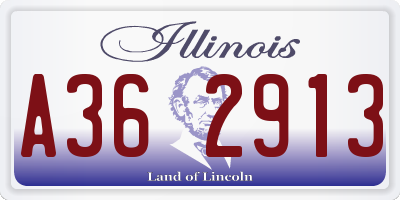 IL license plate A362913