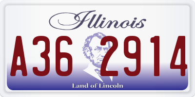 IL license plate A362914