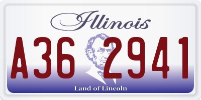 IL license plate A362941