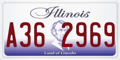 IL license plate A362969