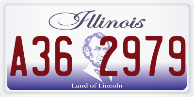 IL license plate A362979