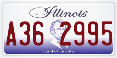 IL license plate A362995