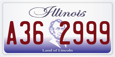 IL license plate A362999