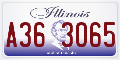 IL license plate A363065