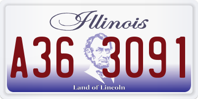 IL license plate A363091