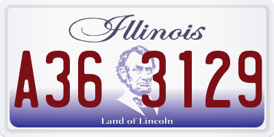 IL license plate A363129