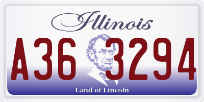 IL license plate A363294