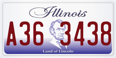 IL license plate A363438
