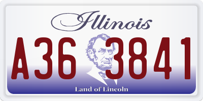 IL license plate A363841