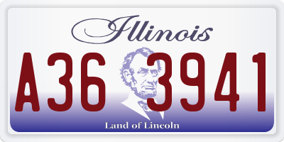 IL license plate A363941