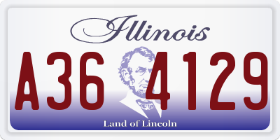 IL license plate A364129
