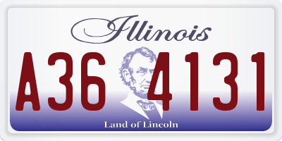 IL license plate A364131