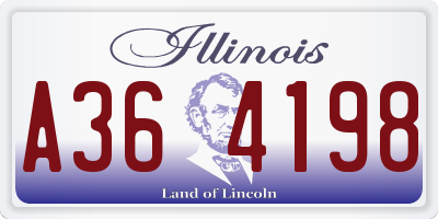 IL license plate A364198