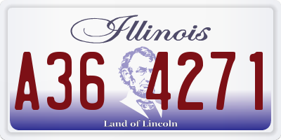 IL license plate A364271