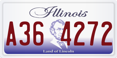 IL license plate A364272