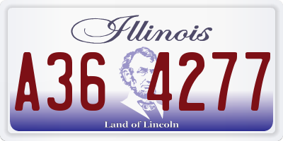 IL license plate A364277