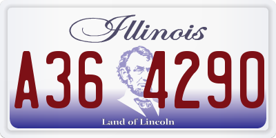 IL license plate A364290