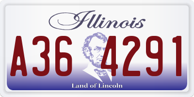 IL license plate A364291