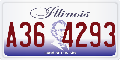 IL license plate A364293