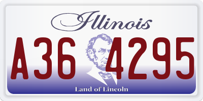 IL license plate A364295